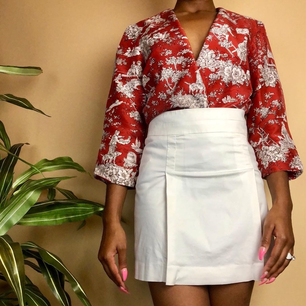 silk button up